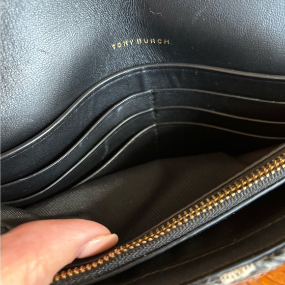 Tory Burch Kira Tweed Chain Wallet & Dust Bag - Picture 13 of 15